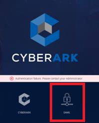  Vejledning - CyberArk Gå til:  https://kalundborg.privilegecloud.cyberark.com/  Tryk på SAML ikonet (den med hængelåsen).